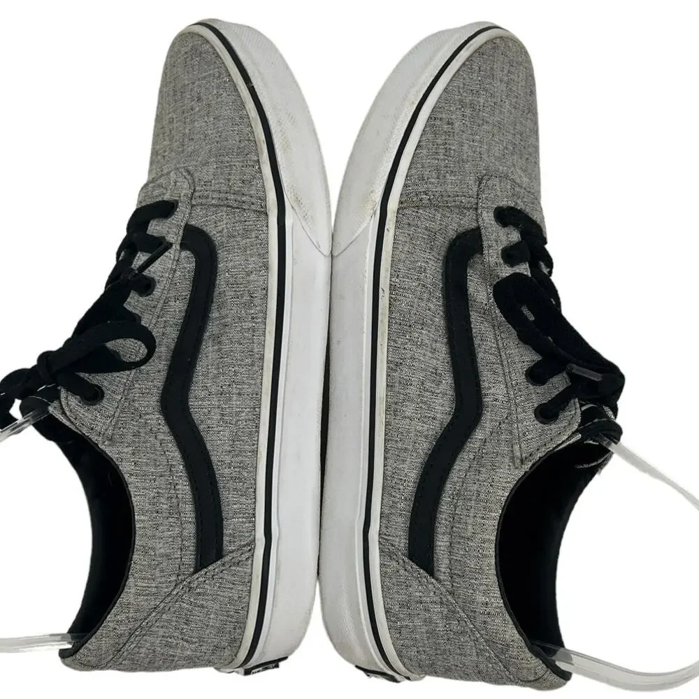 VANS Grey & Black Skate Shoe Youth SZ 6